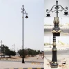 rotatable track lamp led top flag pole flagpole landscape lights outdoor muslim decorative street lighting pole