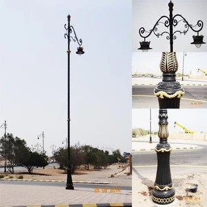 rotatable track lamp led top flag pole flagpole landscape lights outdoor muslim decorative street lighting pole