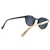 Import Round Frame Custom Logo White Zebra Wood Sunglasses  2021 Bambu Eyewear from China