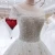 Import Round neckline short sleeves applique embroidery ball gown with sequins material wedding dress from China