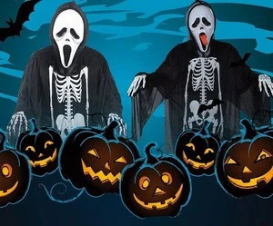 RTNZ-040yiwu caddy Hungry Ghost Skeleton Designer Carnival Halloween Costume