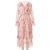 Import Ruffled dress for women spring fashion dress long sleeve chiffon layer dress with waist elastic and tassels 2019 new from China