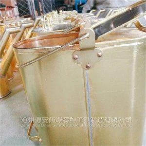 Safety Copper Allou brass hand oil bucket ,water barrel ,non sparking drum pail