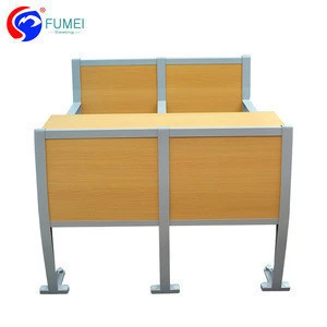 School student classroom furniture college wooden desk and chair