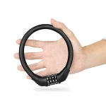 Security&Portable 4-Digit Bike Lock Core Steel Wire Bicycle Lock