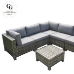 Service supremacy antique style garden wicker furniture outdoor sofa set