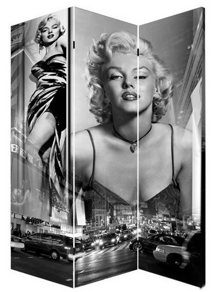 Sexy American Picture Marilyn Monroe Foldable Restaurant Partitions Screen Divider Room Separator