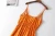 Import Sexy deep v neck orange color floral print bohemian dress women summer rayon clothing from China