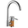(SF-004)with aluminium braided hose upc faucet,single lever basin mixer,brass bath faucet
