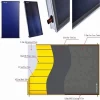 SHe-BE Professional Swimming Pools Solar Heating Panels/Flat Plate Solar Collector Corrosion resistance Antifreeze Water Heater