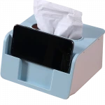 Shuangqing Factory Hot selling Plastic tissue box paper holder mobile phone holder