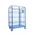 Import Shunhong customized heavy duty metal mobile roll cage trolleys with securing straps roll container from China