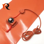 silicone heating bed round heating element high thermal efficiency silicone heating pad
