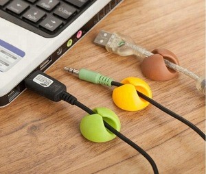 Silicone Mouse Holding Manage Winder Magnetic Usb Earphone 3m Cheap Rubber Wire Cable Cord Cable Holder Clip