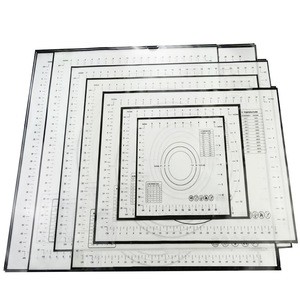 Silicone Pastry Mat 100% Non-Slip with Measurement Counter Mat, Dough Rolling Mat, Pie Crust Mat