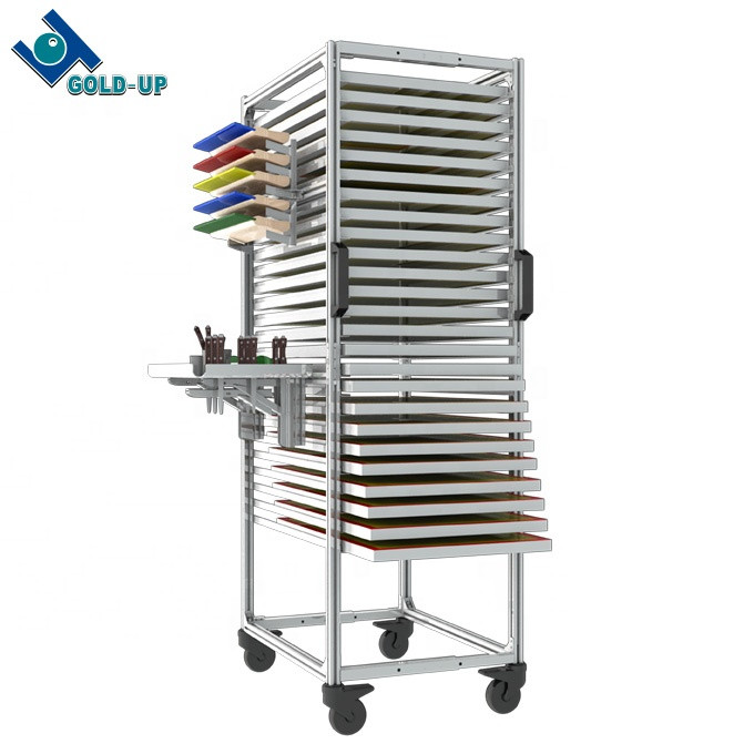 Screen Print Screen Racking Buy Silk Screen Printing Frame Drying Rack from Shanghai Gold-Up Screen ...