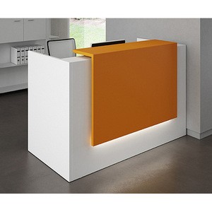 Simple Design Mini Portable Marble Led Salon Hotel Clinic Reception Desk Design
