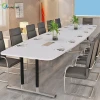 Simple Design Morden Wooden Office Long Conference Table Chair Set