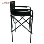 Simpleme Tall Portable Beauty Salon Hair Styling Chair Lightweight Aluminum Foldable Makeup Chair