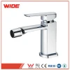 Single handle brass bathroom bidet faucet in chrome finish