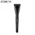 Import single makeup foundation brush zoreya  black cosmetic flat contour brush Wooden handle private label from China