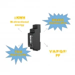 Single phase two wire energy meter digital kwh multimeter