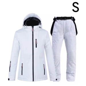 Ski Suit White Waterproof Clothing for Men Women Outdoor Sports Snow Jackets and Pants Male Ski Equipment Snowboard Jacket cloth