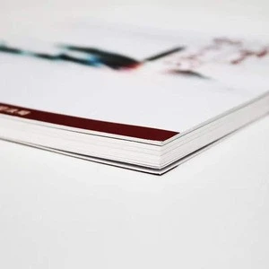 Small two brochure double-parallel fold gloss text paper brochure printing accordion fold brochure printing