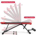 snode Wholesale dumbbell Folding Home fitness professional exercise weight lifting bench Press Stool Fitness chair bench