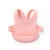 Soft silicone material water-proof and oil-proof function washable baby bibs with snaps