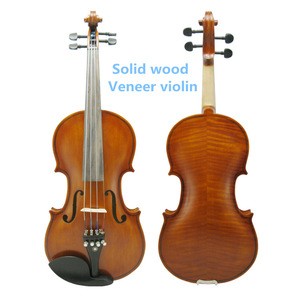 Solid wood veneer violins for beginners