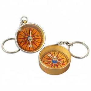 Souvenir Gift Pocket compass, mini compass Keychain For Hiking Sports
