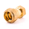 Spain  market Female Threaded Straight Coupler Coupling compression brass forging PE Pipe Fitting  water meter connector