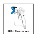 Spraying machine parts spray gun