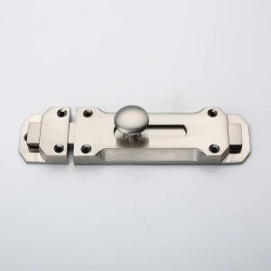 Square safety brushed nickel door hardware china door bolt,door  chain guard 9301