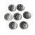 Import Stainless steel 13 mm screen filters smoking pipe screens for tobacco crystal pipes smoking metal ball from China