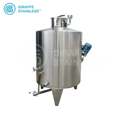 Stainless Steel 304 316 Liquid Mixing Tank High-Quality Jacketed Mixing Tank with Agitator