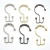 Import Stainless steel curtain rings,Metal roller ball shower curtain rod clip rings from China