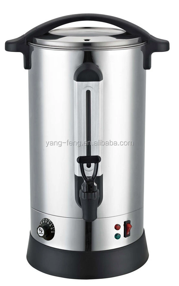 Stainless steel electric water urn boiler with adjustable temperature