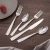 Import Stainless steel flatware set cutlery set hammer silver look handle from China