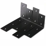 Stainless Steel Furniture L Shaped Connector Metal Table Desk Floating Support Shelf Bracket