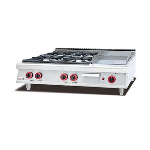 Stainless Steel Gas Range With 4-Burner and Griddle and nether Oven (GH-996A)