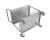 Stainless Steel Hotel Food Trolley restaurant dining cart Turnover Storage Trolley Cart