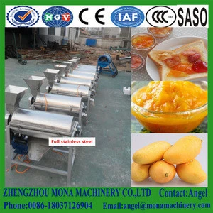 Stainless steel mango pulper /fruit pulp juice making machine/mango puree extractor