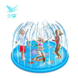 Summer Outdoor Water Toys Wading Pool Splash Play Mat for Toddlers Baby