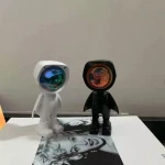 Sunset Lamp Mini Robot 360-Degree Rotation Rainbow Projection Lamp LED Sunset Floor Lamp