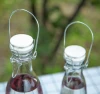 super sealed custom label empty wine bottle hand-held food grade glass wine bottle with lid