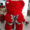 Super star gift from preserved rose bear shape for proposal everlasting flower