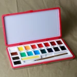 Superior Solid Translucent Water Colour 24 Colors Japanese Water Color Mineral Pigment Suitable For Landscape