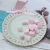 Import Sweet ribbon decoration painted porcelain plate white from China